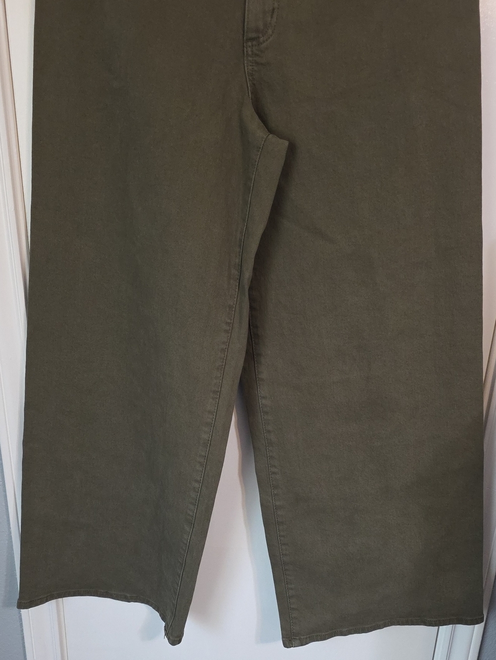 NWT UNIVERSAL THREAD OLIVE HIGH RISE WIDE LEG JEANS SZ 12 - Picture 4 of 7
